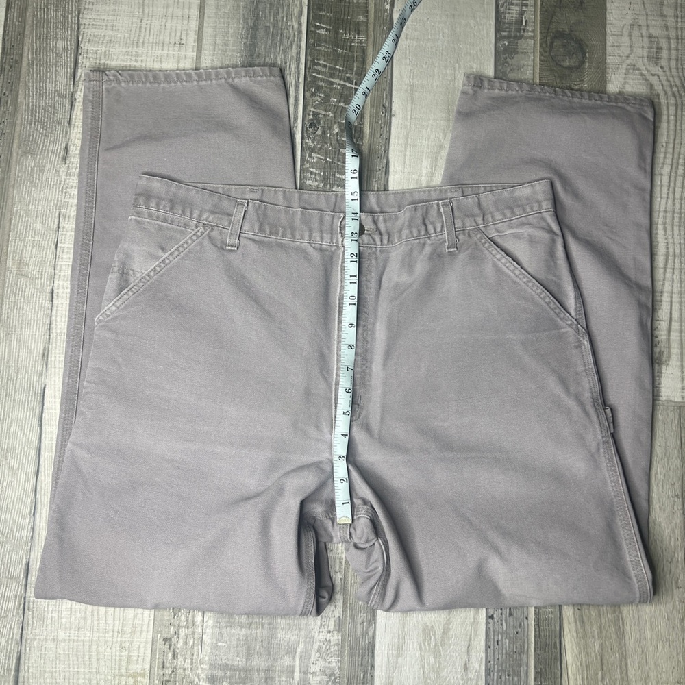 Carhartt B11 Carpenter 40x32 Cement Color Cotton Pants - Picture 6 of 11